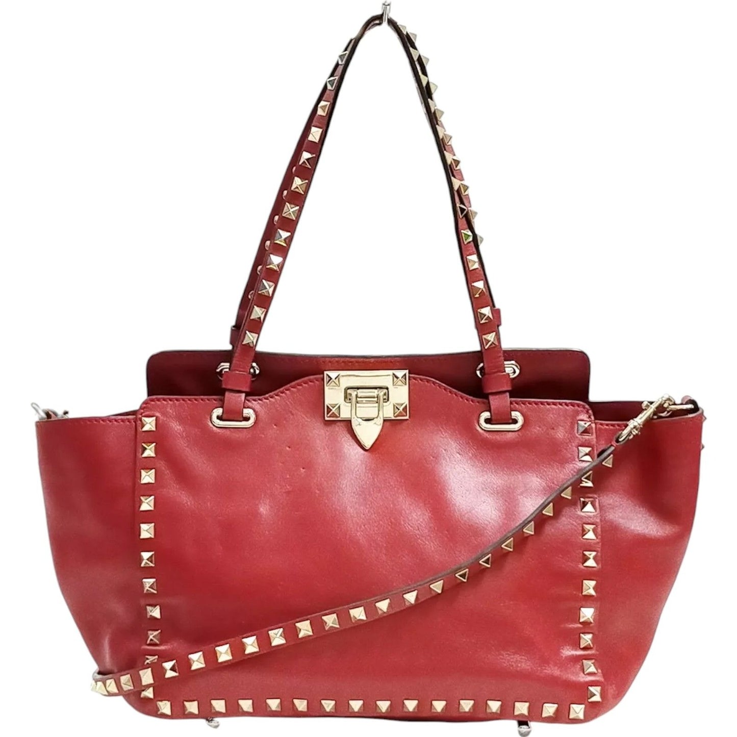 897410AL (S6) Valentino Garavani Crossbody Bag Red Leather