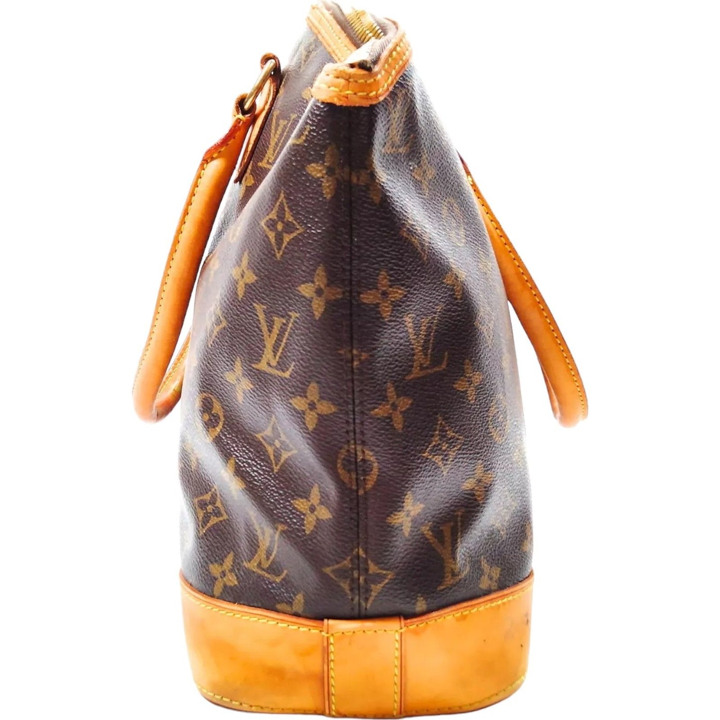 387410AL (S6) Louis Vuitton Hand Bag Lockit Horizontal Brown Monogram