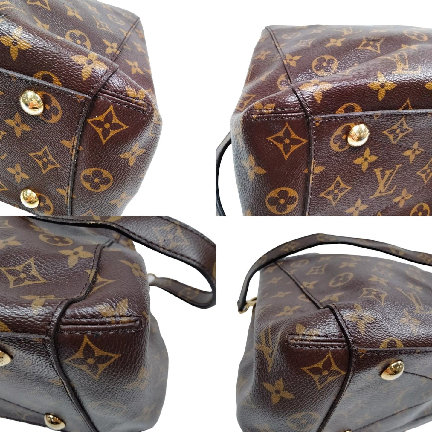 489845AL (S6) Louis Vuitton Crossbody Bag Montaigne MM Brown Monogram