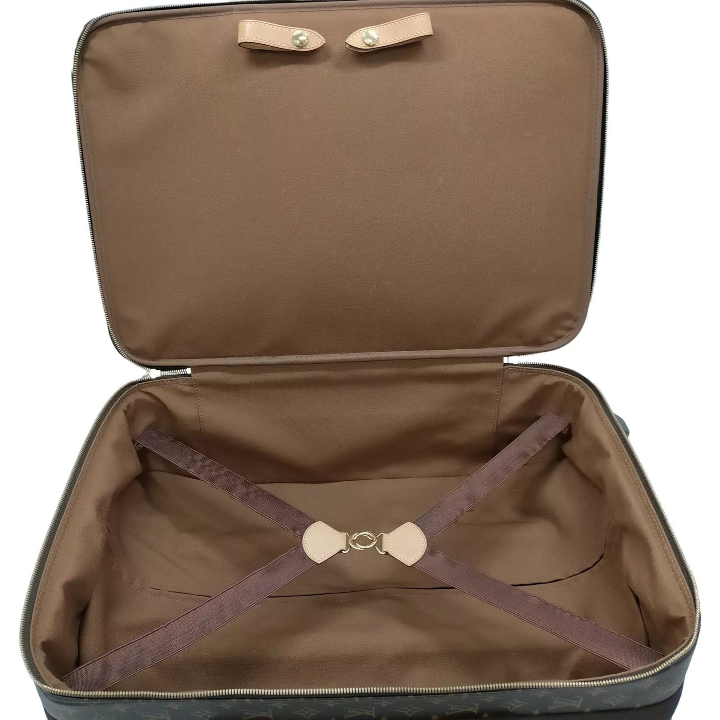 819690AL (EH) Louis Vuitton Cary Case Pegas 55 Brown Monogram