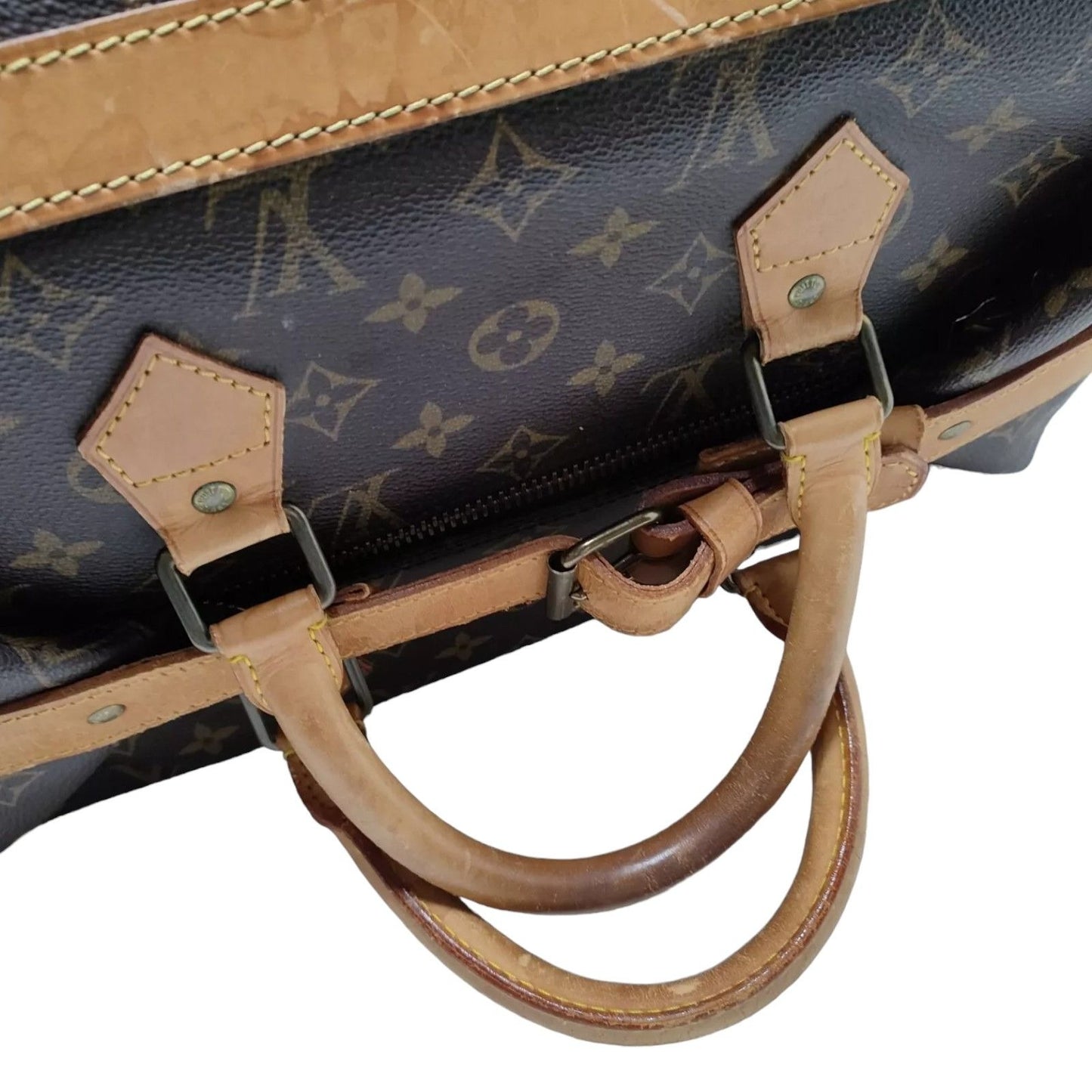 584419AL (S6) Louis Vuitton Travel Bag Cruiser 40 Brown Monogram