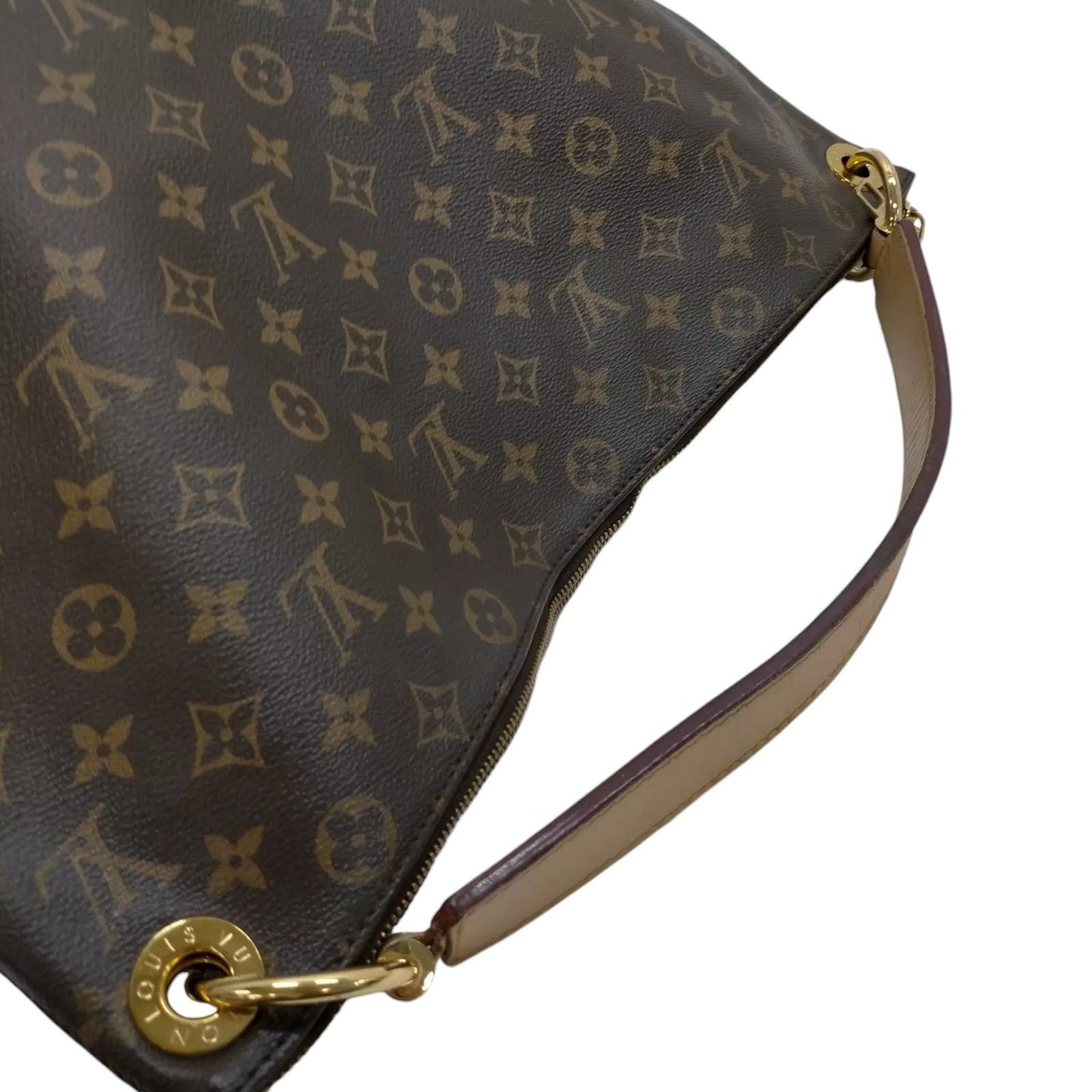 058853AQ (S6) Louis Vuitton Shoulder Bag Berry MM Brown Monogram