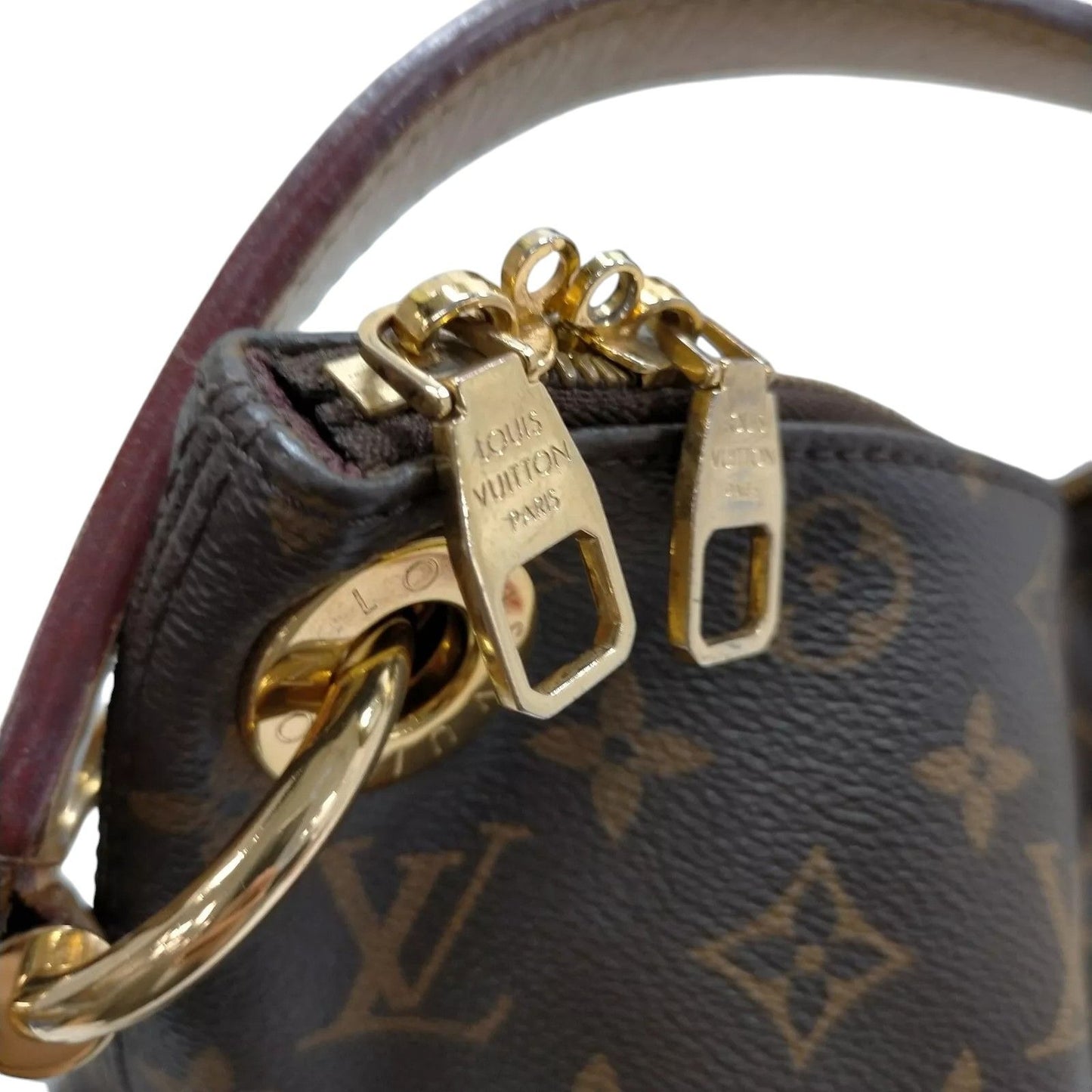 058853AQ (S6) Louis Vuitton Shoulder Bag Berry MM Brown Monogram