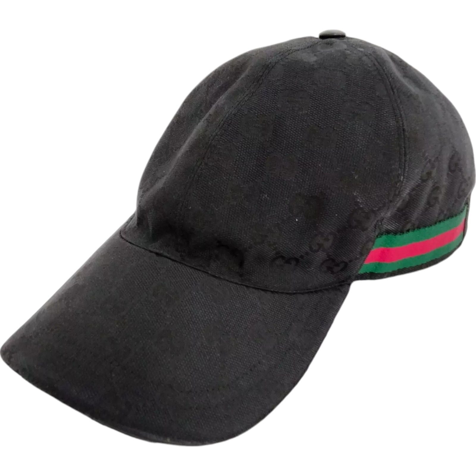 167290AV (S4) Gucci Cap Black PVC