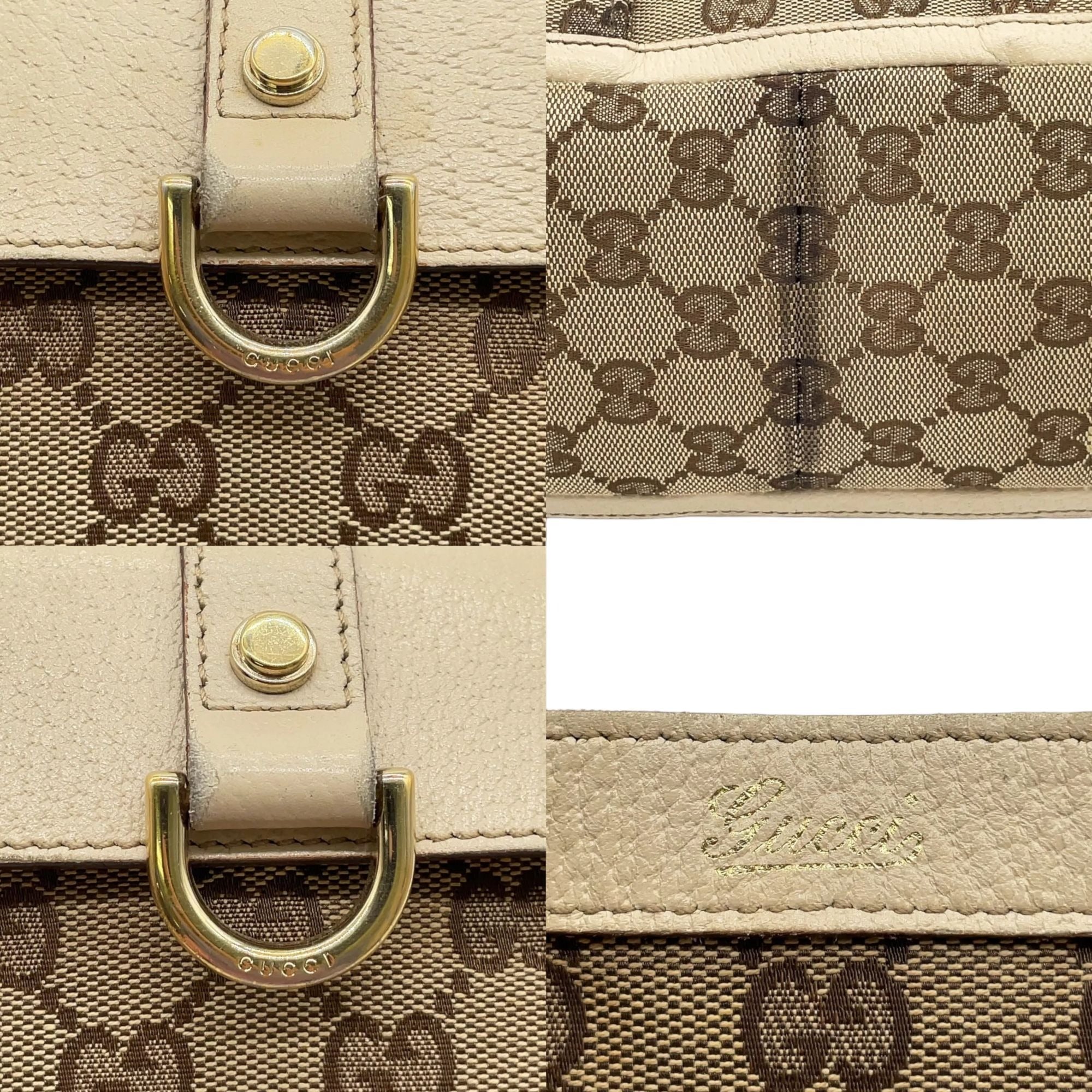 520278AY (L4) Gucci Tote Bag Brown PVC