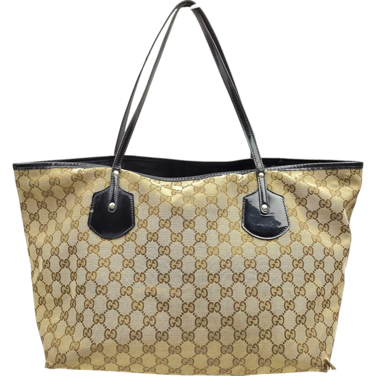 473222BK (L3) Gucci Tote Bag Brown PVC