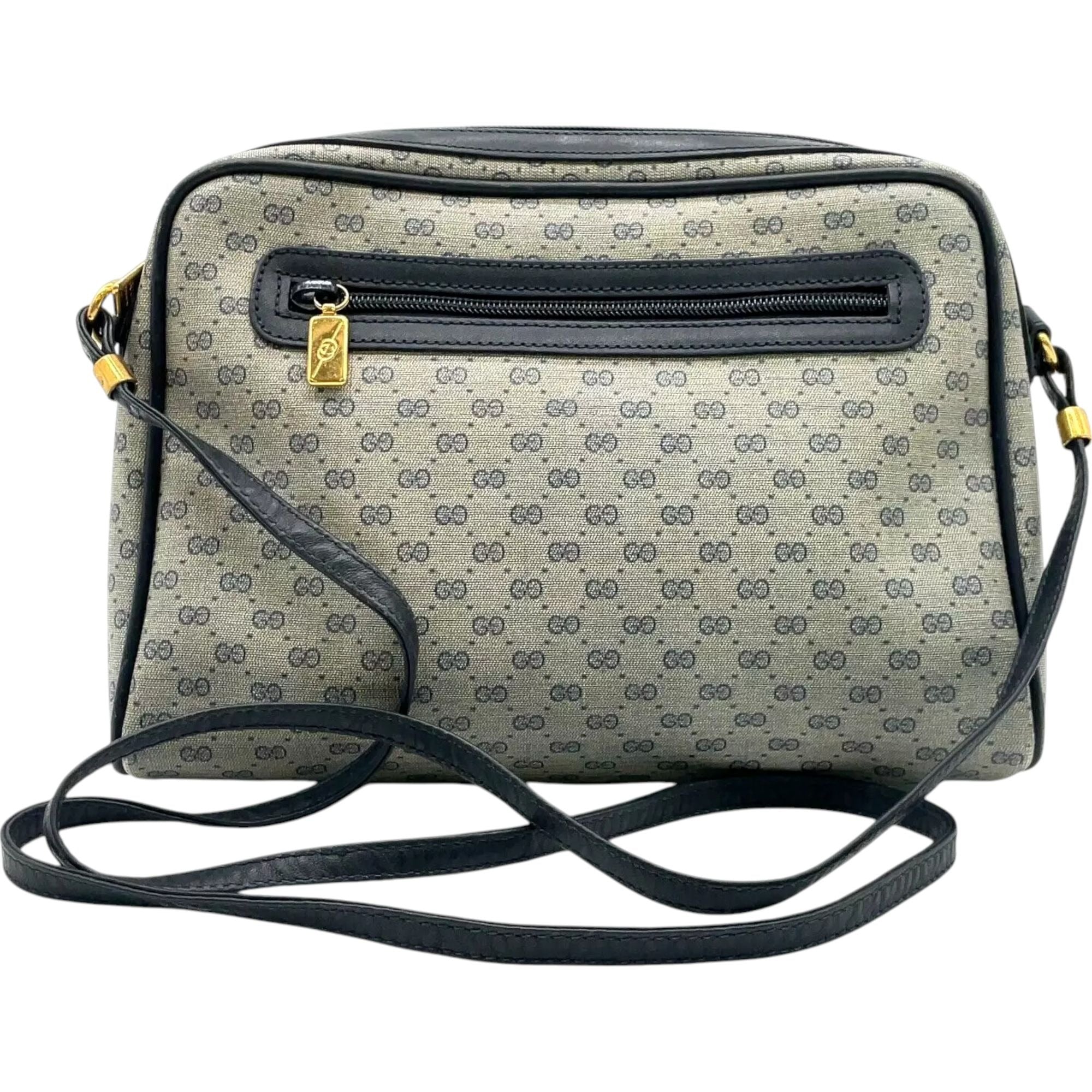 496202AY (L2) Gucci Crossbody Bag Navy Blue PVC