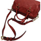 069695AQ (S6) Louis Vuitton Crossbody Bag Speedy 25 Red Monogram Empreinte